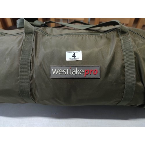 4 - Westlake Pro fishing bivvy - one man - complete (also include extra poles)