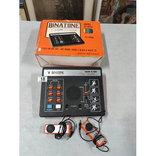 Binatone colour vintage games console complete in original box