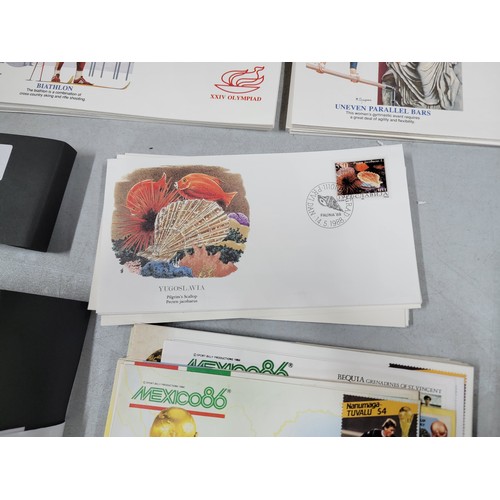 19 - Large quantity of good quality first day covers inc the 1986 World Cup, Flora and Funa from around t... 