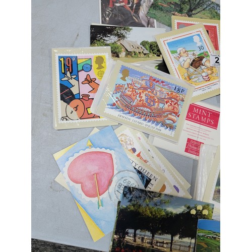 21 - Box containing a large collection of PDQ stamp cards covering various subjects inc Wildlife, Gilbert... 