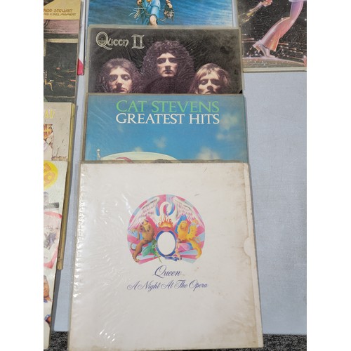 25 - Large quantity of LP's to include Rod Stewart, Queen, Elton John, Car Stevens etc