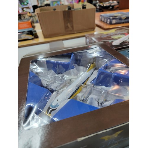 33 - 2x boxed Corgi classics diecast model aeroplanes inc a Bristol 175 Britannia 312 Monarch airlines pl... 