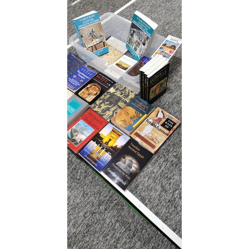 77 - A box full of Egyptian related factual books. Many titles in good condition.