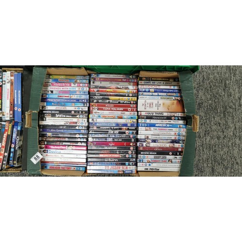 88 - 4 boxes full of DVD's including some good titles, please see photos for listings.