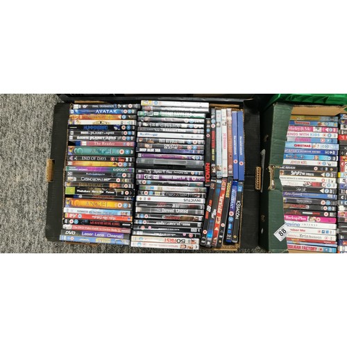 88 - 4 boxes full of DVD's including some good titles, please see photos for listings.