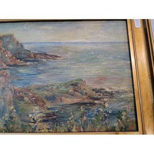 197 - Small impressionist oil on canvas, laid on thin board. 12 1/4 inches x 7 1/4 inches. After Henry Mor... 