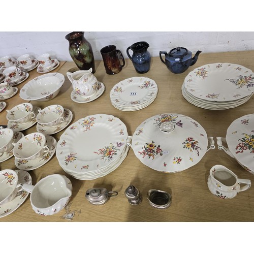 111 - A collection of part dinner and tea sets to include a good 38 piece Royal Doulton Old Leeds Sprays d... 