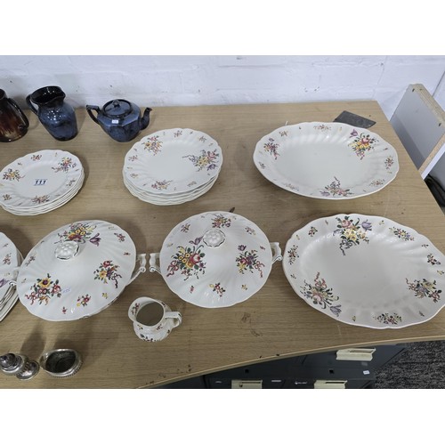 111 - A collection of part dinner and tea sets to include a good 38 piece Royal Doulton Old Leeds Sprays d... 