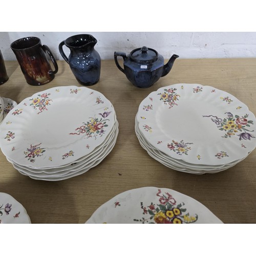 111 - A collection of part dinner and tea sets to include a good 38 piece Royal Doulton Old Leeds Sprays d... 