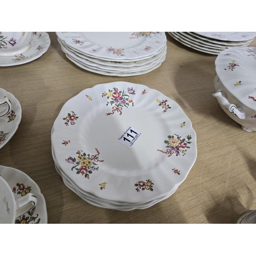 111 - A collection of part dinner and tea sets to include a good 38 piece Royal Doulton Old Leeds Sprays d... 