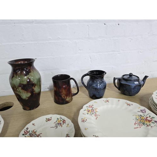 111 - A collection of part dinner and tea sets to include a good 38 piece Royal Doulton Old Leeds Sprays d... 