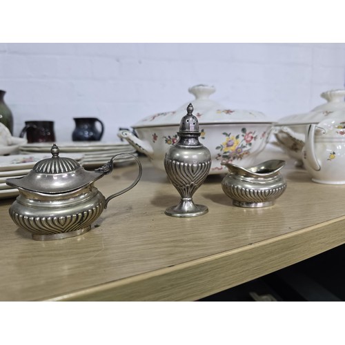 111 - A collection of part dinner and tea sets to include a good 38 piece Royal Doulton Old Leeds Sprays d... 