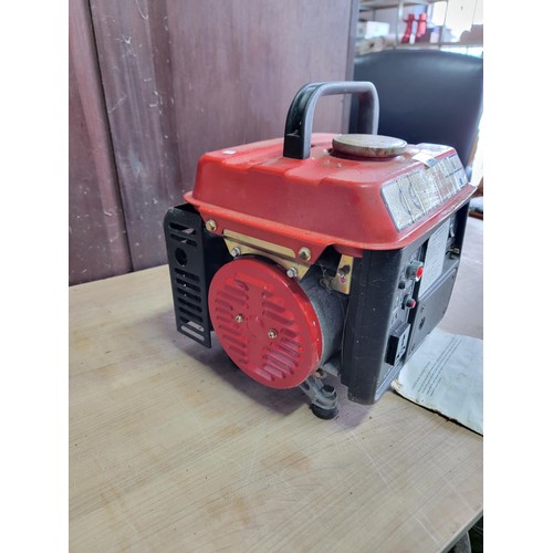 127 - A LYF950 series petrol generator AC 230v, in working order with operator manual.