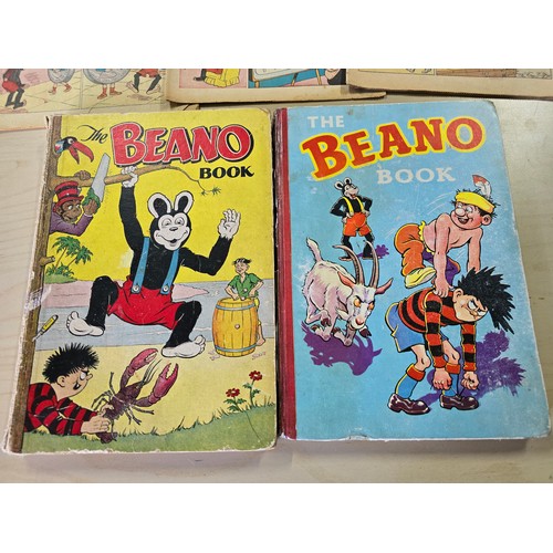 226 - A collection of early vintage Beano items to include a 1954 The Beano Book and a 1959 The Beano Book... 