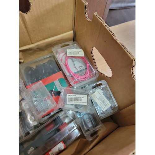 155 - Boxed containing a quantity of Ako electric fence equipment inc connectors, insulators, new and seal... 