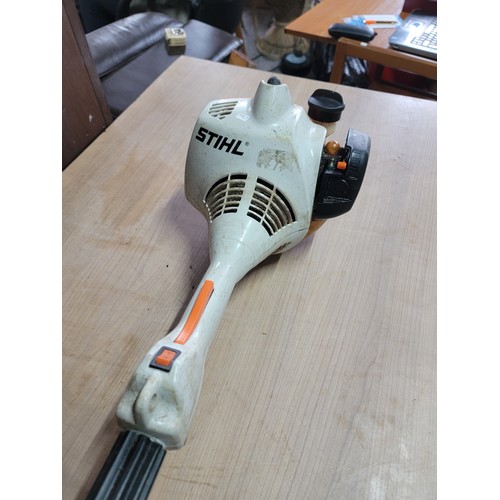 157 - Stihl FS 38 Petrol strimmer with good compression complete with protection guard