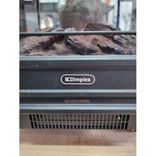 162 - Small Dimplex home electirc heater in woodburner style model MCFSTV12 1100-1200w, flame effect and i... 