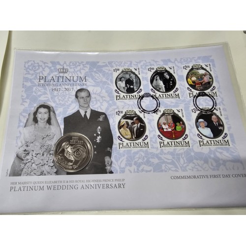 249 - A large collection of 19 commemorative coin stamped first day covers to include 6 relating to the pl... 