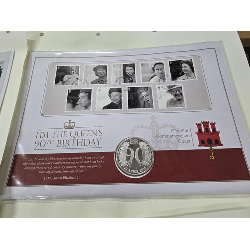 250 - A large collection of 25x commemorative coin stamped first day covers all relating to Queen Elizabet... 