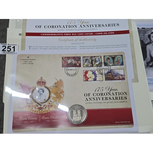 251 - A large collection of 29x commemorative coin stamp covers to include 4x £2 coins,  one £5 coin and t... 