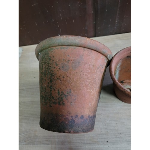 174 - 4x good quality planters 3 which are named along with a stone ware drainage pipes to inc a stoneware... 