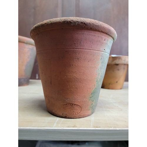 174 - 4x good quality planters 3 which are named along with a stone ware drainage pipes to inc a stoneware... 