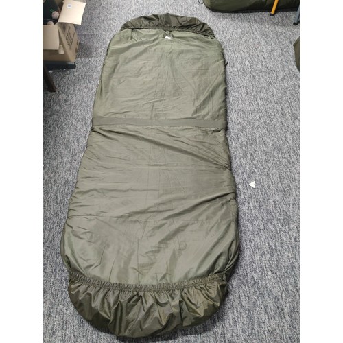 6 - Good quality Trakker big snooze complete along with a bagged compact sleep system for fishing all in... 