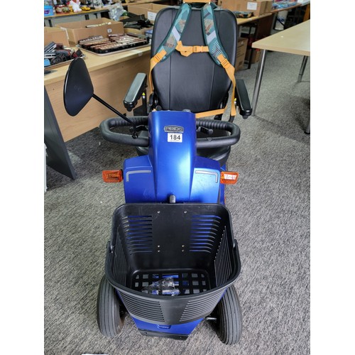 184 - Pride Colt Deluxe 2.0 mid size mobility scooter in excellent condition with adjustable seat, shoppin... 