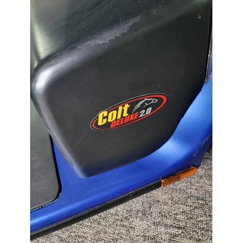 184 - Pride Colt Deluxe 2.0 mid size mobility scooter in excellent condition with adjustable seat, shoppin... 