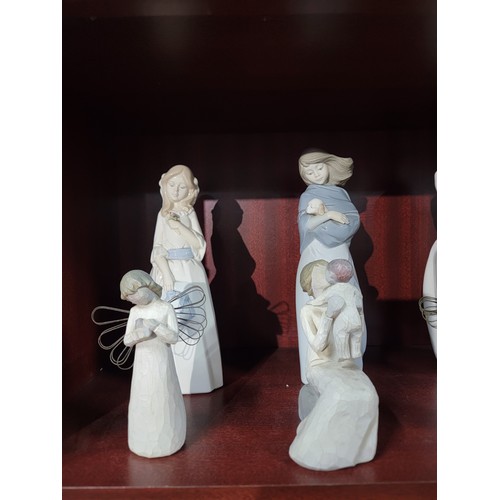 385 - Large quantity of 10x ceramic figurines depicting women, inc 5x ceramic Spanish pieces by various ma... 