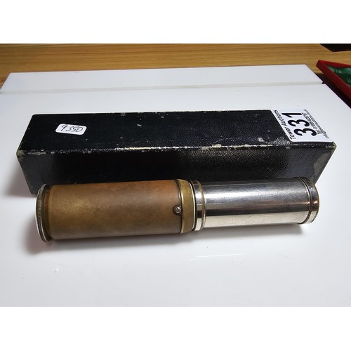 331 - An Otis Kings cylindrical calculator complete with its original box, model K, number J0507, in good ... 