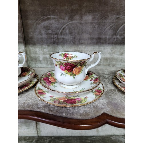 428 - Large collection of Royal Albert part tea sets, inc 18x Royal Albert Old Country Roses cups saucers ... 