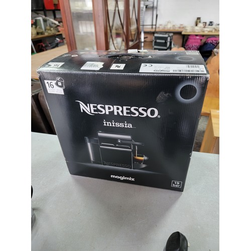 473 - Boxed Nespresso Magimix coffee machine complete with welcome pack and instructions in overall good c... 