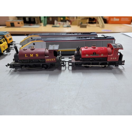 35 - Collection of various locos to include various brand names inc Jouef, Hornby, Lima, some of the mode... 