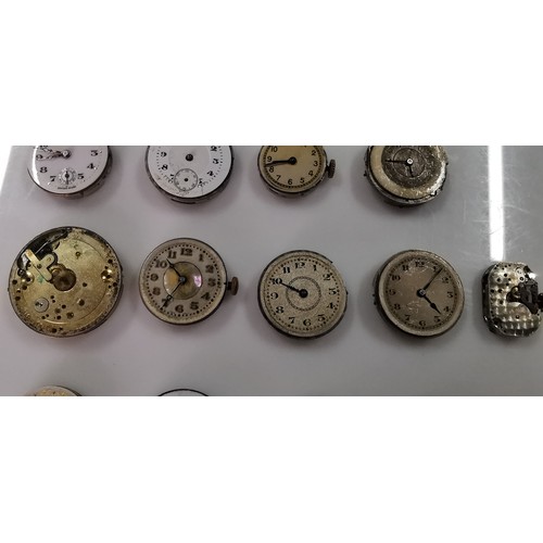 267A - Large quantity of various mechanical watch movements and dials, to include some good brand names. Mo... 