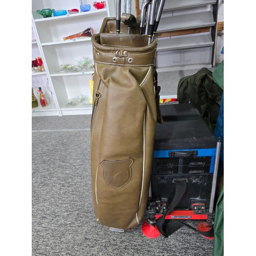 10 - Good quality vintage golf set to include a 8 irons, 4 woods by Ben Sayer and a ping putter, comes wi... 