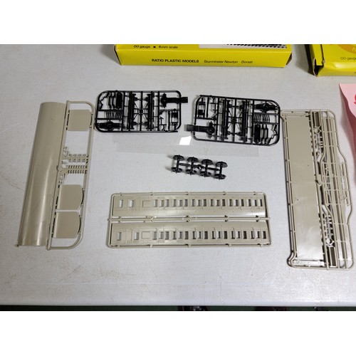 15 - Quantity of 6x 00 Gauge 4mm scale railway kits by Plastic Ratio Models to inc 2x 5714 Third brake 4 ... 