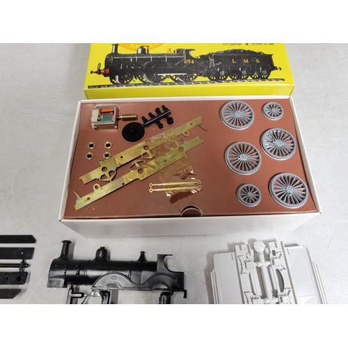 34 - Boxed 00 Gauge L.M.S. (Ex. Midlands) Johnson 2-4-0 Locomotive and Tender kit by Plastic Ratio Models... 