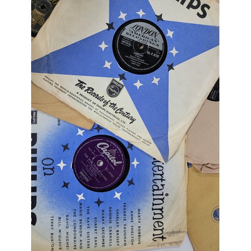 11 - Large quantity of 78's some in orginal sleeves inc Alfi & Harry, Tex Ritter, Al Macino etc