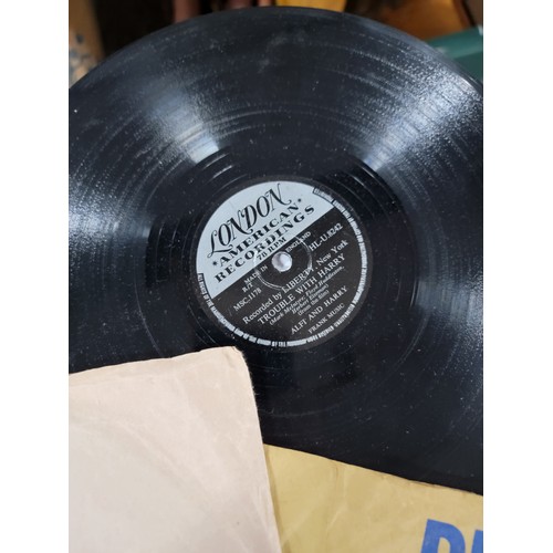 11 - Large quantity of 78's some in orginal sleeves inc Alfi & Harry, Tex Ritter, Al Macino etc