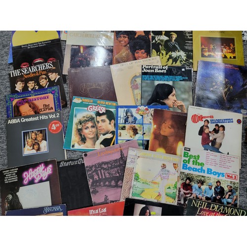 12 - 2x boxes containing a very large job lot of LP's inc Bob Dylan, Meat loaf, Michael Jackson, Elaine P... 