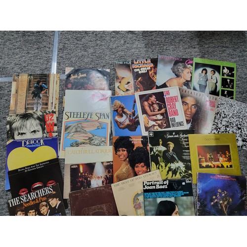 12 - 2x boxes containing a very large job lot of LP's inc Bob Dylan, Meat loaf, Michael Jackson, Elaine P... 