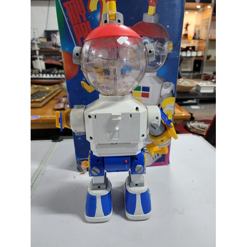 14 - 1990s Hornby ToyBiz My Pal 2 Talking interactive robot in original box, robot stands at 42cm high