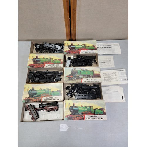 20 - 5x boxed Airfix 00 limited production city of Truro model railway kits, one has been partially made ... 