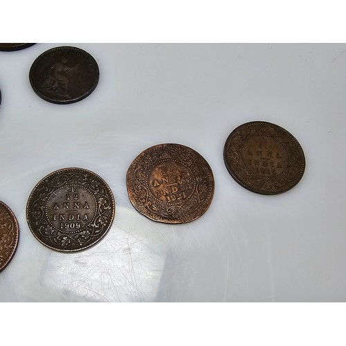 322 - Good collection of antique coins to include many British silver coins, world silver coins & other co... 