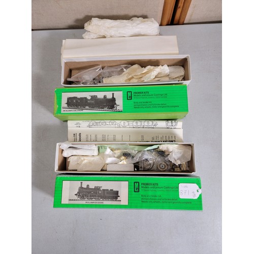 46 - 2x boxed Premier train model kits for a PK9 LNWR DX Goods train and a PX14 LNWR Coal Engine, each of... 