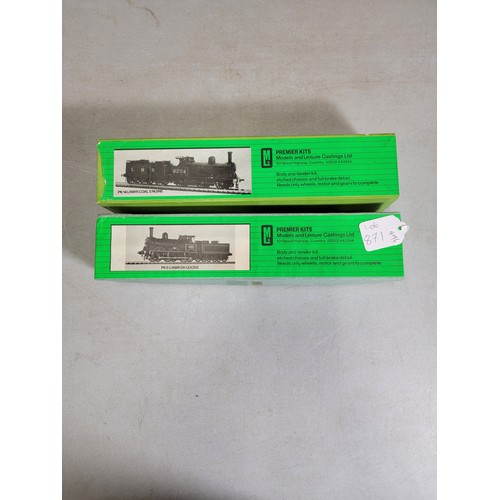 46 - 2x boxed Premier train model kits for a PK9 LNWR DX Goods train and a PX14 LNWR Coal Engine, each of... 