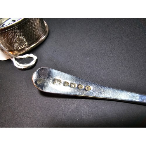 327 - Collection of 7x hallmarked silver items which includes an ornate silver handled glove stretchers, s... 