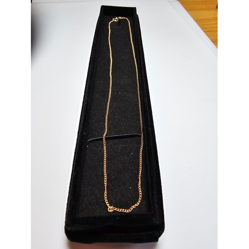 333 - An unusual 20ct. yellow gold neck chain (tested) in good clean condition, boxed. Marked 835 to clasp... 