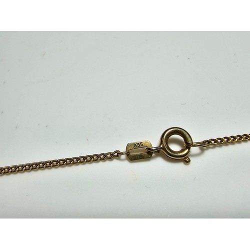 333 - An unusual 20ct. yellow gold neck chain (tested) in good clean condition, boxed. Marked 835 to clasp... 